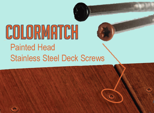 deckwise color match brown screw example